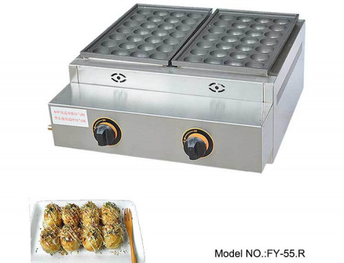 Commercial Gas Takoyaki Machine with Teflon Coating Nonstick