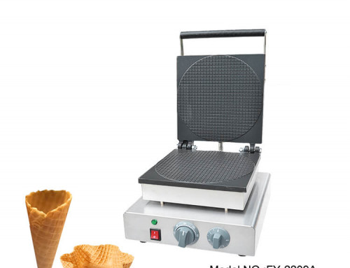 Commercial Ice Cream Waffle Cone Maker Teflon Coating Surface