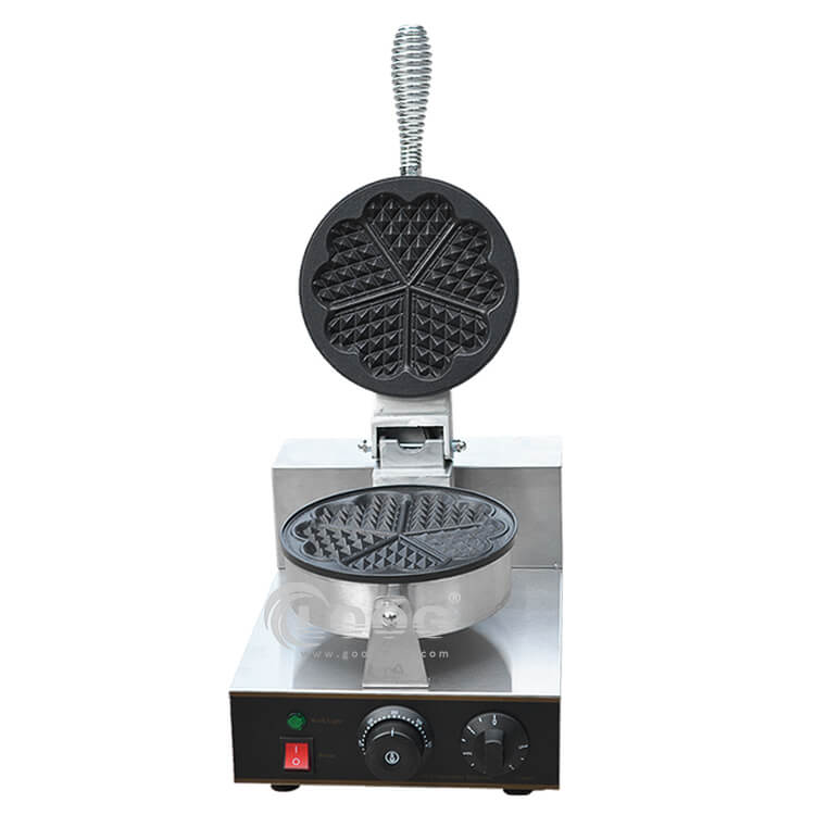 Commercial Waffle Makers Heart Shaped with Single Plate