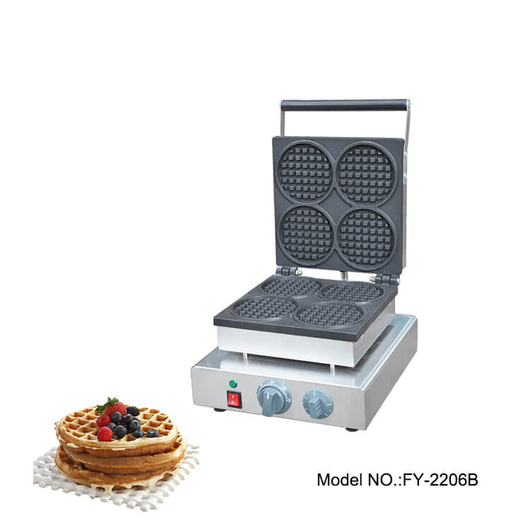 Waffle Maker Machine Round Shape Waffle Maker Commercial Grade