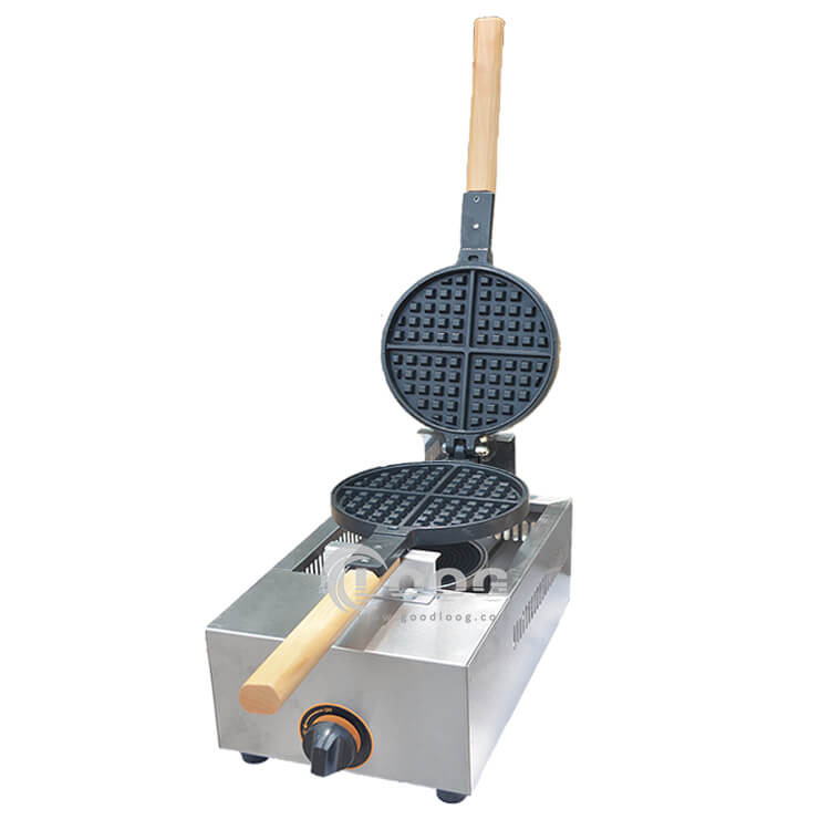 Gas waffle maker commerial single plate gas waffle machine