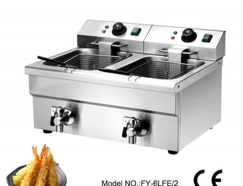 French fries deep fryer commercial use with oil filter
