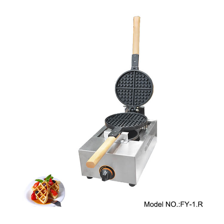 Gas waffle maker commerial single plate gas waffle machine
