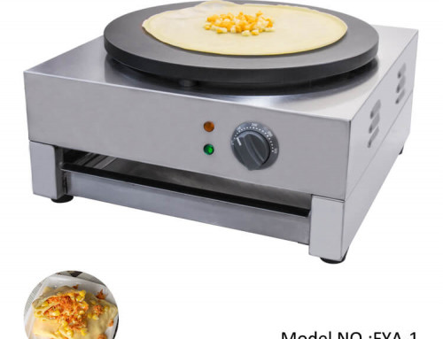 Commercial Crepe Maker with Non-sticky Cast Iron Plate