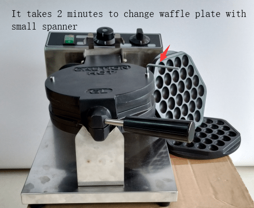 Easy to change waffle plate